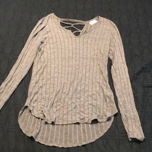 Grey long sleeve shirt, size M, worn a few times